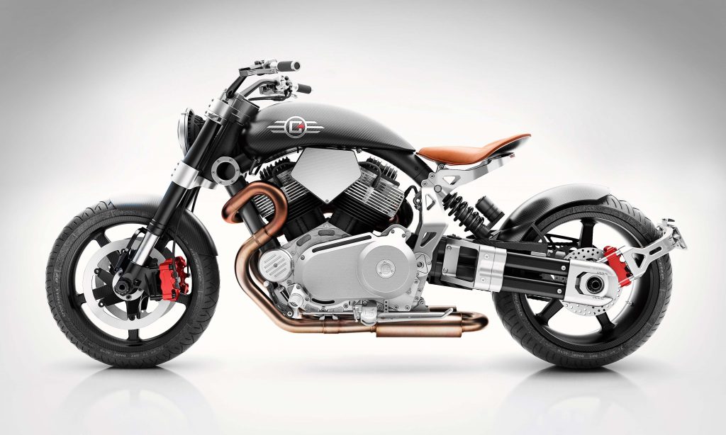 Custom-motor-bike-titanium